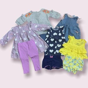 MULTIPLE NINE MONTH OUTFITS baby girl outfits